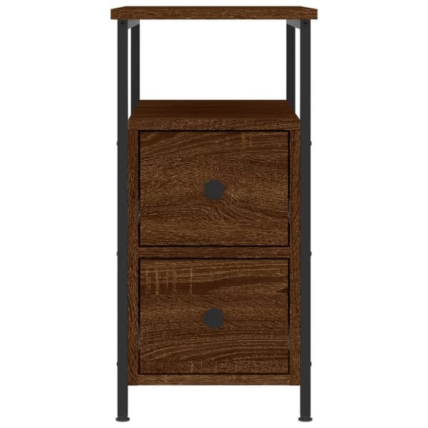 Sengeborde 2 stk. 30x60x60 cm brun egetræsfarve - Sengebord - Sengeborde - Home & Living