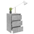 Miniatyrbillede 7 af 10: Natbord 40x35x62,5 cm spånplader betongrå - Sengebord - Sengeborde - Home & Living