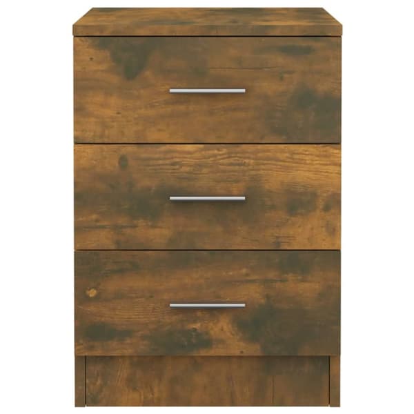 Sengebord 38x35x56 cm konstrueret træ røget egetræsfarve - Sengebord - Sengeborde - Home & Living