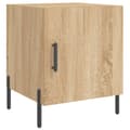 Miniatyrbillede 3 af 11: Sengebord 40x40x50 cm konstrueret træ sonoma-eg - Sengebord - Sengeborde - Home & Living