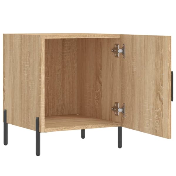 Sengebord 40x40x50 cm konstrueret træ sonoma-eg - Sengebord - Sengeborde - Home & Living