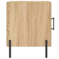 Miniatyrbillede 8 af 11: Sengebord 40x40x50 cm konstrueret træ sonoma-eg - Sengebord - Sengeborde - Home & Living