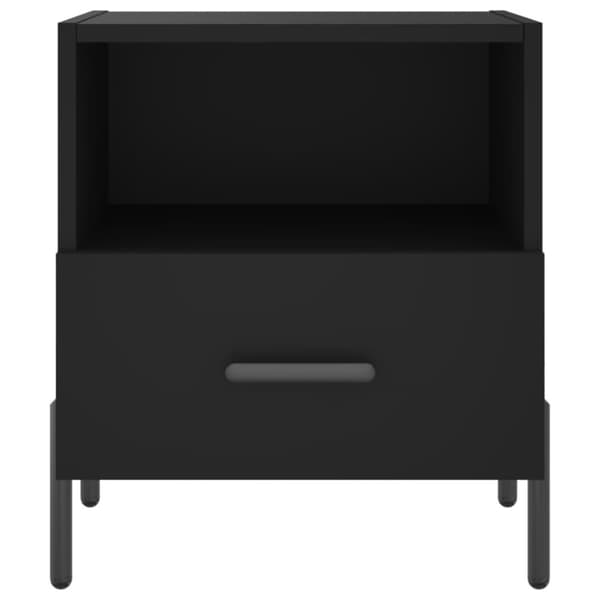 Sengeborde 2 stk. 40x35x47,5 cm konstrueret træ sort - Sengebord - Sengeborde - Home & Living