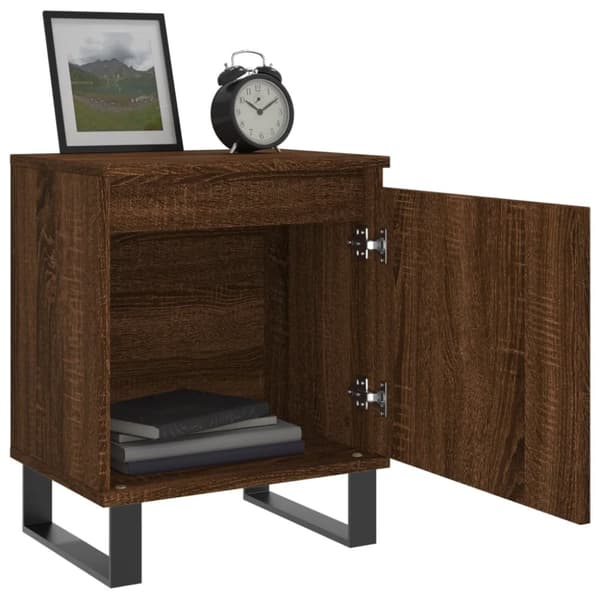 Sengebord 40x30x50 cm konstrueret træ brun egetræsfarve - Sengebord - Sengeborde - Home & Living