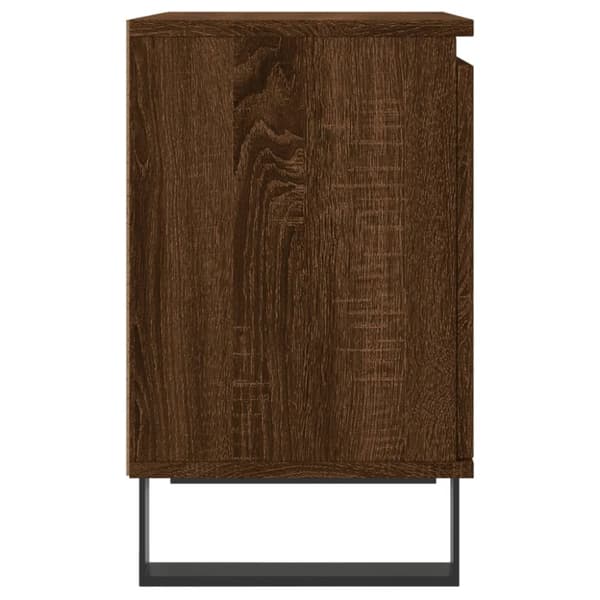 Sengebord 40x30x50 cm konstrueret træ brun egetræsfarve - Sengebord - Sengeborde - Home & Living