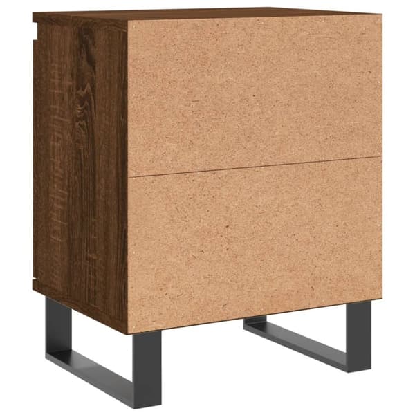 Sengebord 40x30x50 cm konstrueret træ brun egetræsfarve - Sengebord - Sengeborde - Home & Living