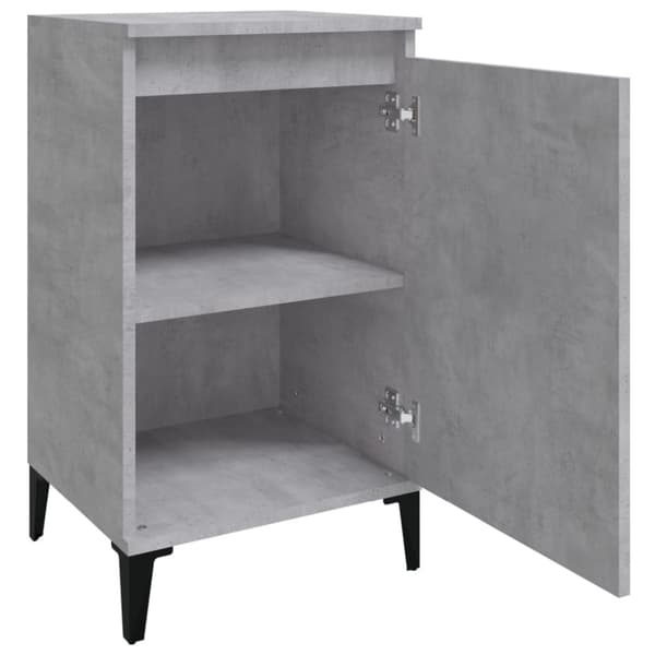 Sengeborde 2 stk. 40x35x70 cm konstrueret træ betongrå - Sengebord - Sengeborde - Home & Living