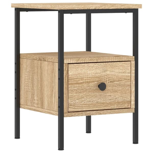 Sengebord 34x36x50 cm konstrueret træ sonoma-eg - Sengebord - Sengeborde - Home & Living