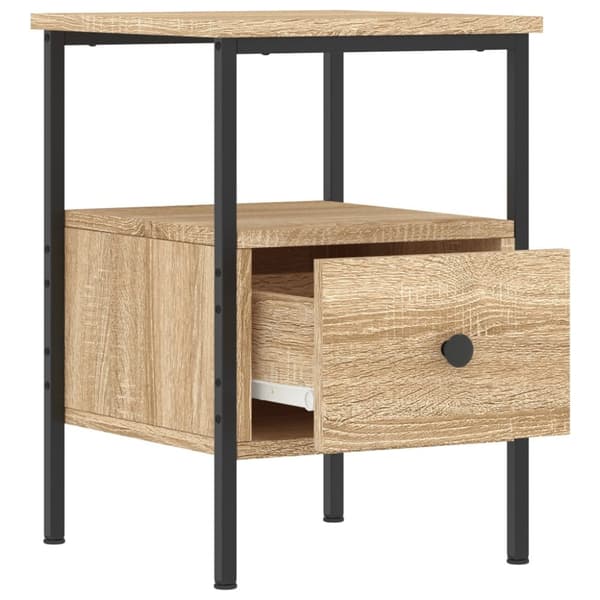 Sengebord 34x36x50 cm konstrueret træ sonoma-eg - Sengebord - Sengeborde - Home & Living