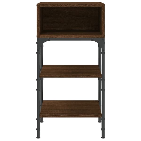 Sängbord 2 st brun ek 35x34,5x70 cm konstruerat trä - Sängbord - Nattduksbord - Home & Living