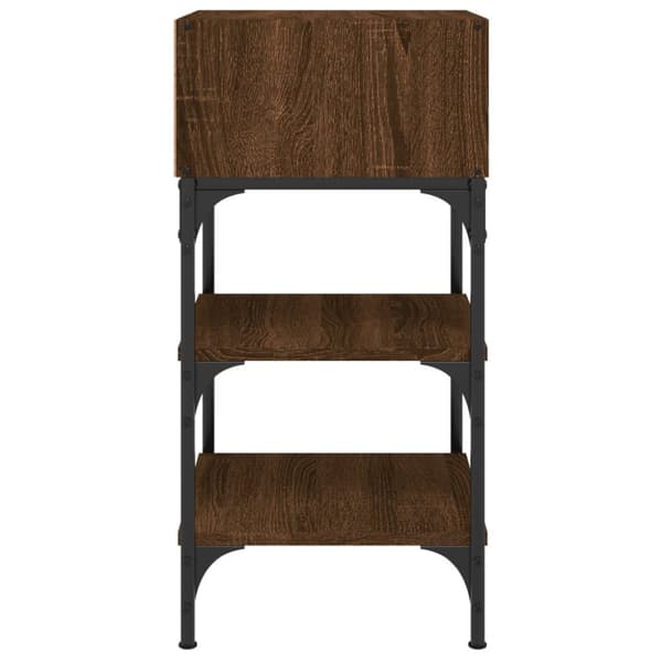 Sängbord 2 st brun ek 35x34,5x70 cm konstruerat trä - Sängbord - Nattduksbord - Home & Living