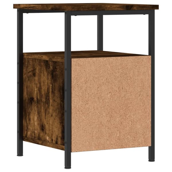 Sengeborde 2 stk. 34x35,5x50 cm røget egetræsfarve - Sengebord - Sengeborde - Home & Living