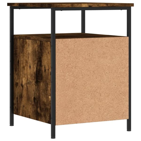 Sängbord rökfärgad ek 44x45x60 cm konstruerat trä - Sängbord - Nattduksbord - Home & Living