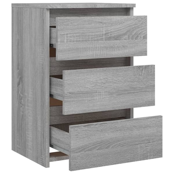 Sängbord 2 st grå sonoma 40x35x62,5 cm konstruerat trä - Sängbord - Nattduksbord - Home & Living