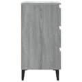 Miniatyrbillede 5 af 10: Sengebord med metalben 40x35x69 cm grå sonoma-eg - Sengebord - Sengeborde - Home & Living