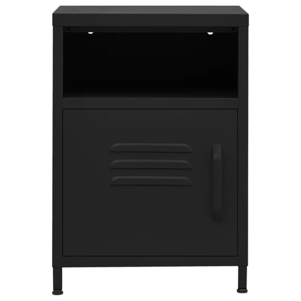 Natbord 35x35x51 cm stål sort - Natbord - Natborde - Home & Living