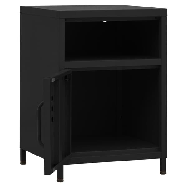 Natbord 35x35x51 cm stål sort - Natbord - Natborde - Home & Living