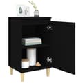 Miniatyrbillede 5 af 11: Sengeborde 2 stk. 40x35x70 cm konstrueret træ sort - Sengebord - Sengeborde - Home & Living