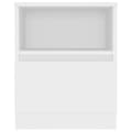 Miniatyrbillede 4 af 9: Sengebord 40x40x50 cm konstrueret træ hvid - Sengebord - Sengeborde - Home & Living