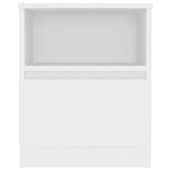 Sengebord 40x40x50 cm konstrueret træ hvid - Sengebord - Sengeborde - Home & Living