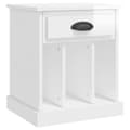 Miniatyrbillede 7 af 11: Sengeborde 2 stk. 43x36x50 cm hvid højglans - Sengebord - Sengeborde - Home & Living