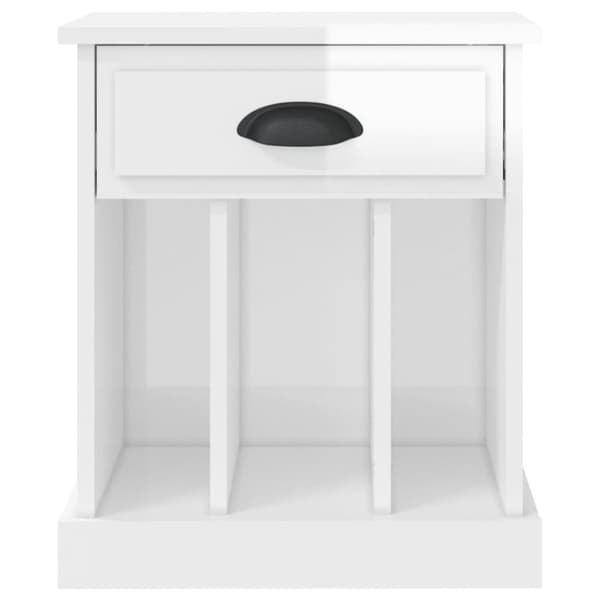 Sengeborde 2 stk. 43x36x50 cm hvid højglans - Sengebord - Sengeborde - Home & Living