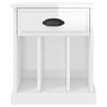 Miniatyrbillede 9 af 11: Sengeborde 2 stk. 43x36x50 cm hvid højglans - Sengebord - Sengeborde - Home & Living