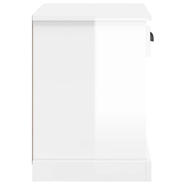 Sengeborde 2 stk. 43x36x50 cm hvid højglans - Sengebord - Sengeborde - Home & Living