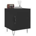 Miniatyrbillede 5 af 11: Sengeborde 2 stk. 40x40x50 cm konstrueret træ sort - Sengebord - Sengeborde - Home & Living