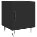 Miniatyrbillede 6 af 11: Sengeborde 2 stk. 40x40x50 cm konstrueret træ sort - Sengebord - Sengeborde - Home & Living