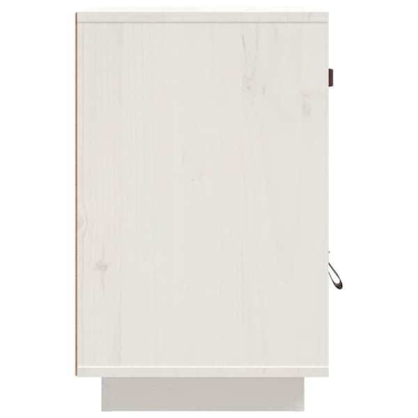 Sengebord 40x34x55 cm massivt fyrretræ hvid - Sengebord - Sengeborde - Home & Living