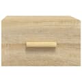 Miniatyrbillede 6 af 11: Væghængte sengeborde 2 stk. 35x35x20 cm sonoma-eg - Væghængt Sengebord - Væghængte Sengeborde - Home & Living