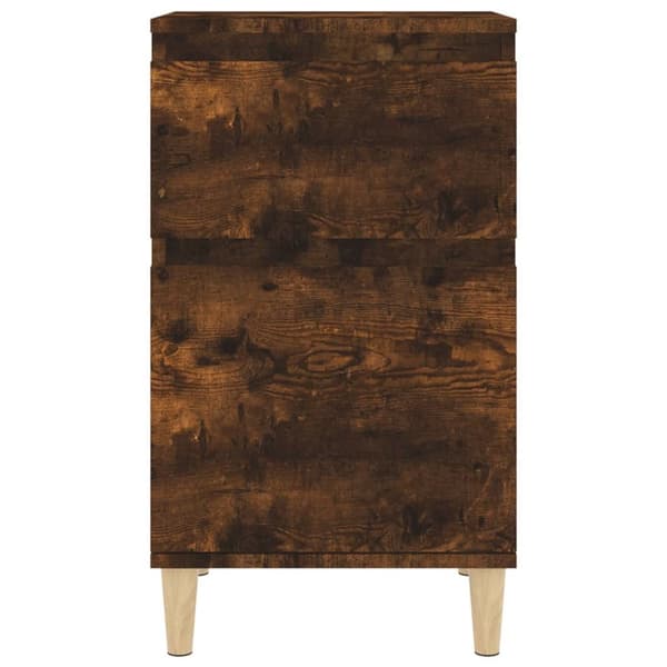 Sängbord 2 st rökfärgad ek 40x35x70 cm - Sängbord - Nattduksbord - Home & Living