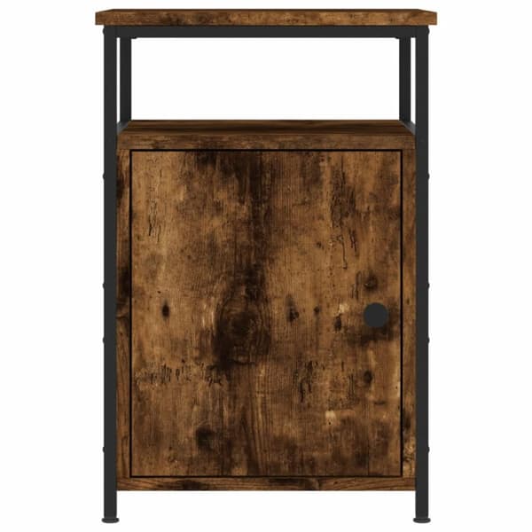 Sengeborde 2 stk. 40x42x60 cm konstrueret træ røget egetræ - Sengebord - Sengeborde - Home & Living