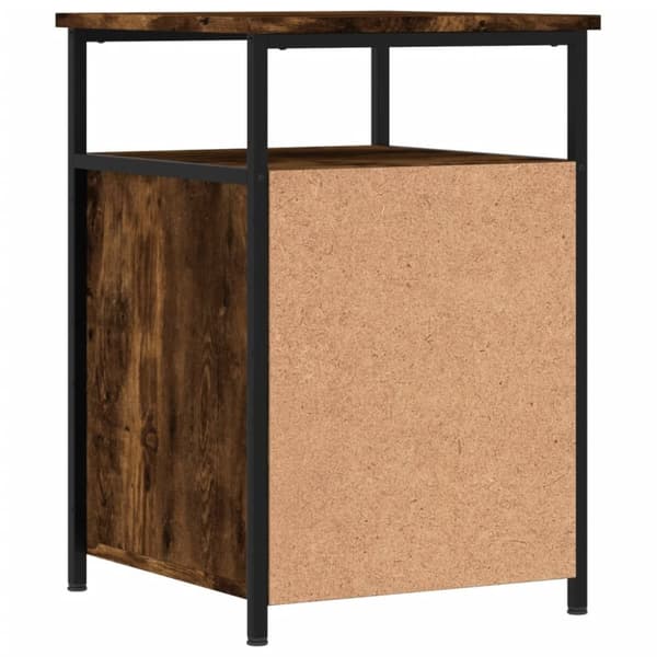 Sengeborde 2 stk. 40x42x60 cm konstrueret træ røget egetræ - Sengebord - Sengeborde - Home & Living