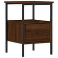 Miniatyrbillede 4 af 11: Sengeborde 2 stk. 34x36x50 cm konstrueret træ brun egetræsfarve - Sengebord - Sengeborde - Home & Living