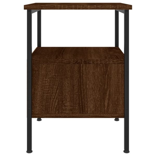 Sengeborde 2 stk. 34x36x50 cm konstrueret træ brun egetræsfarve - Sengebord - Sengeborde - Home & Living