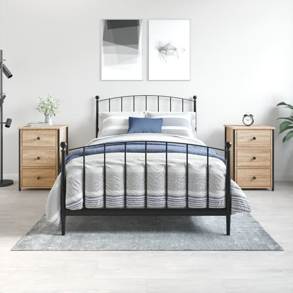 Sengeborde 2 stk. 40x36x60 cm konstrueret træ sonoma-eg - Sengebord - Sengeborde - Home & Living