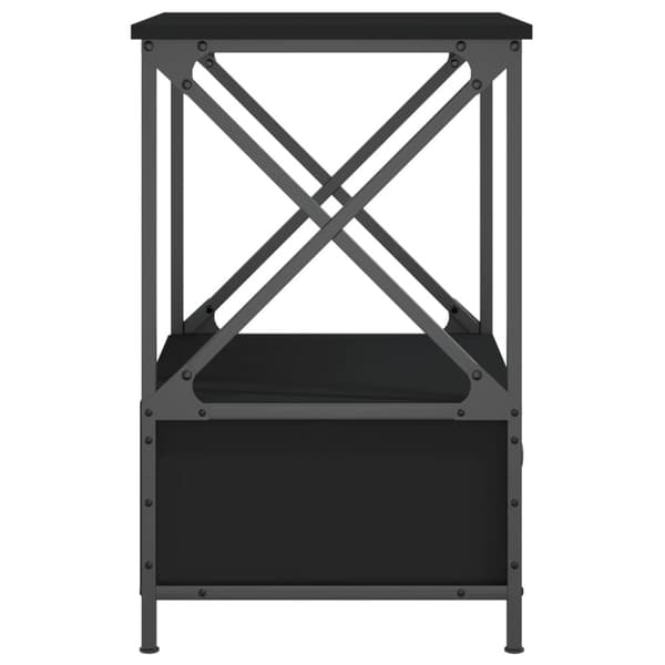 Yöpöydät 2 kpl musta 50x41x65 cm tekninen puu - Yöpöytä - Yöpöydät - Home & Living