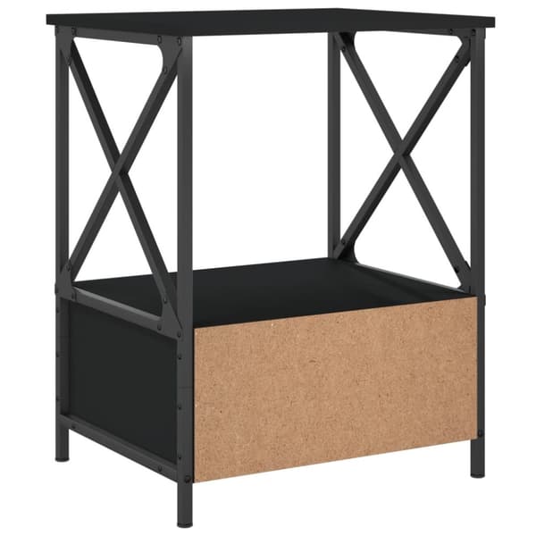 Yöpöydät 2 kpl musta 50x41x65 cm tekninen puu - Yöpöytä - Yöpöydät - Home & Living