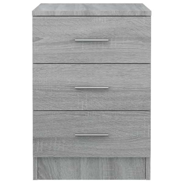 Sengeborde 2 stk. 38x35x56 cm konstrueret træ grå sonoma-eg - Sengebord - Sengeborde - Home & Living