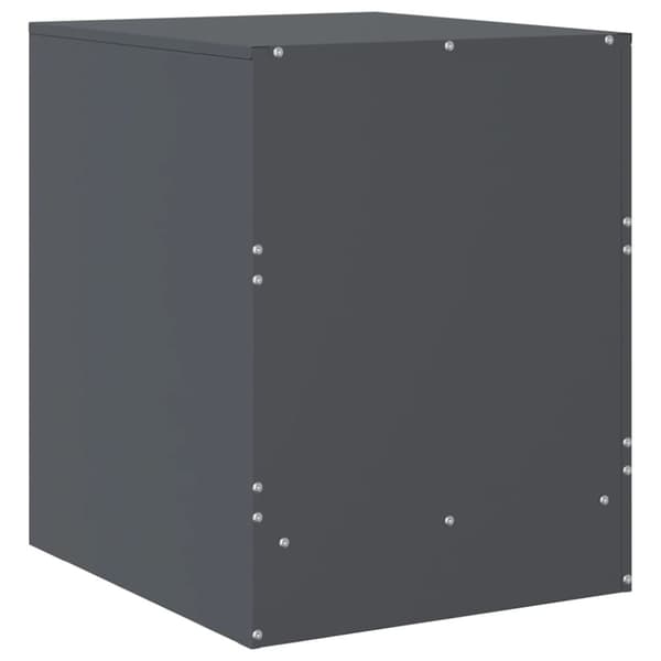 vidaXL Nattbord antrasitt 34,5x39x44 cm stål