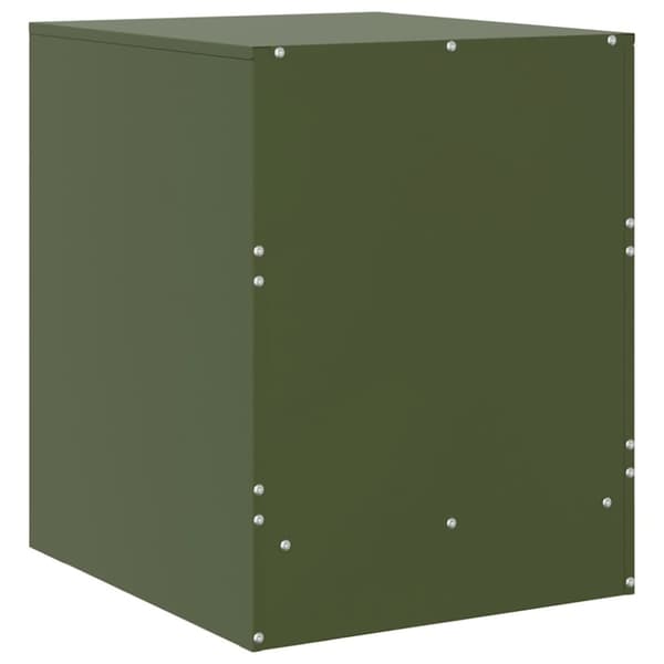 vidaXL sengeborde 2 stk. 34,5x39x44 cm stål grøn