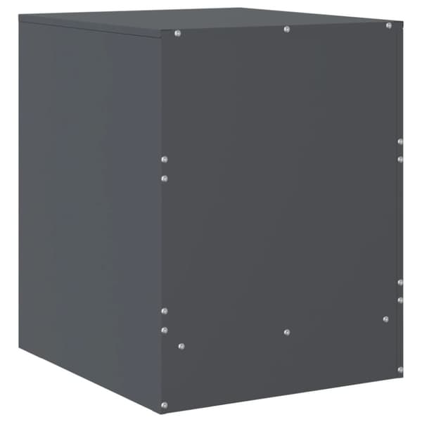 vidaXL Sängskåp 2 st antracit 34,5x39x44 cm stål