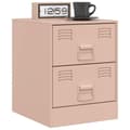 Miniatyrbilde 4 av 11: vidaXL Nattbord 2 stk rosa 34,5x39x44 cm stål