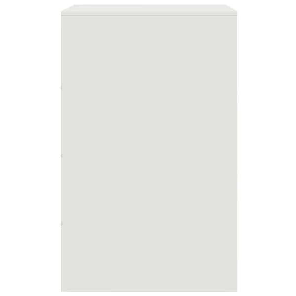 vidaXL sengebord 34,5x39x62 cm stål hvid