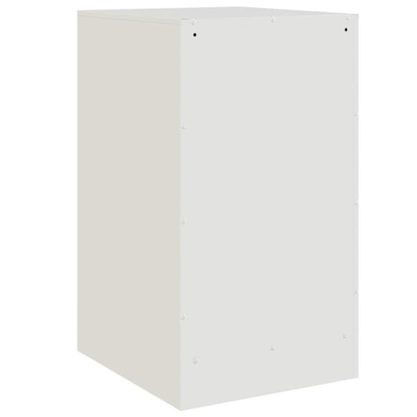 vidaXL sengebord 34,5x39x62 cm stål hvid