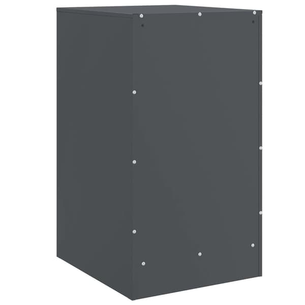 vidaXL Sängskåp antracit 34,5x39x62 cm stål