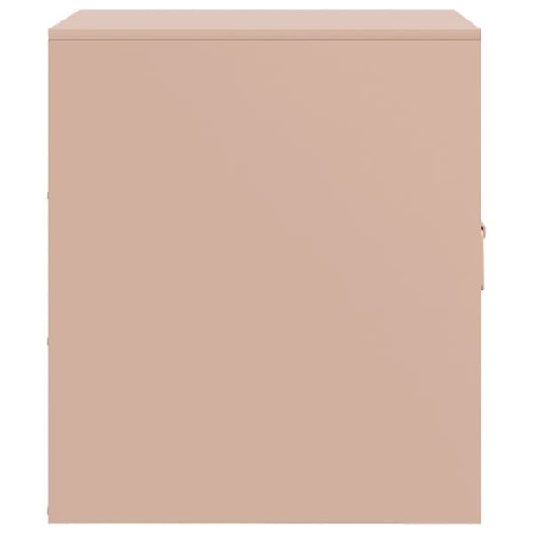 vidaXL Nattbord rosa 34,5x39x44 cm stål