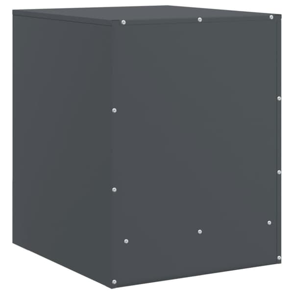 vidaXL Sängskåp antracit 34,5x39x44 cm stål